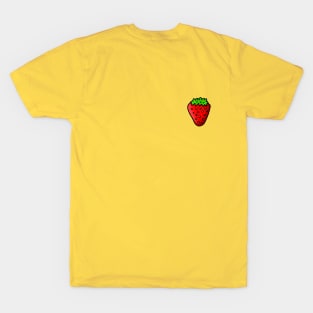 Simple Strawberry Doodle Drawing T-Shirt